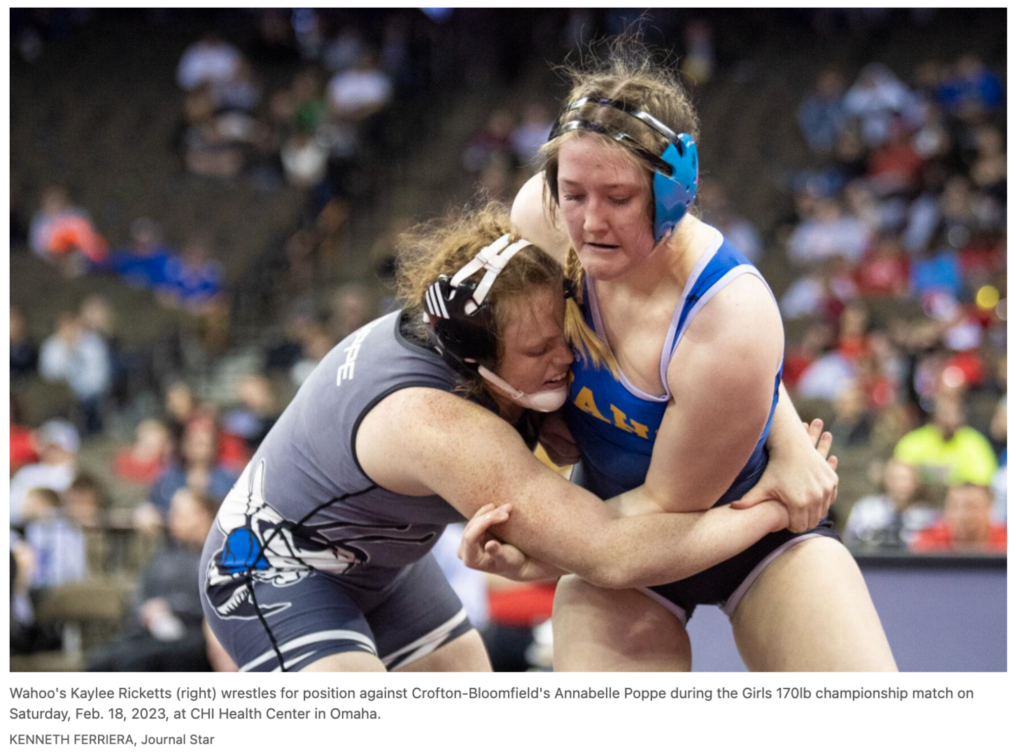 Jolyn Pozehl Pins Her Way to a Girls Wrestling District Championship and  State Qualification